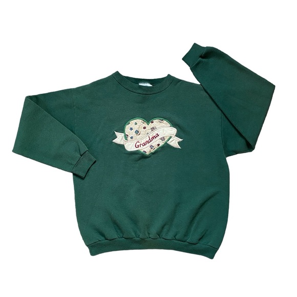 Vintage 90s MC Energy Sportswear Grandma Sweatshirt - Picture 2 of 6